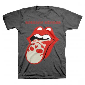 ROLLING STONES - Skull Tongue grey - Camiseta