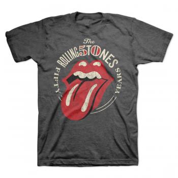 ROLLING STONES - 50 YEARS TONGUE grey - Camiseta