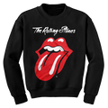 ROLLING STONES - Tongue Black Crew Neck Sweatshirt - Busos