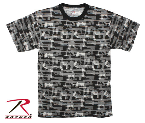 ROTHCO MEN'S BLACK FADED GUNS PATTERN