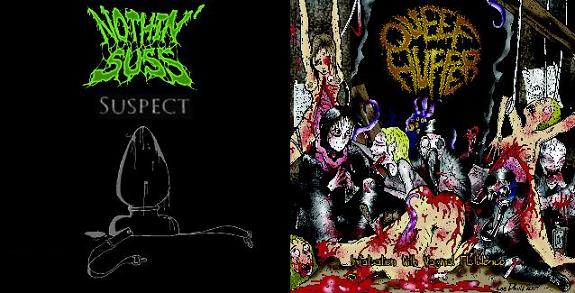NOTHIN SUSS / QUEEF HUFFER - split - CD