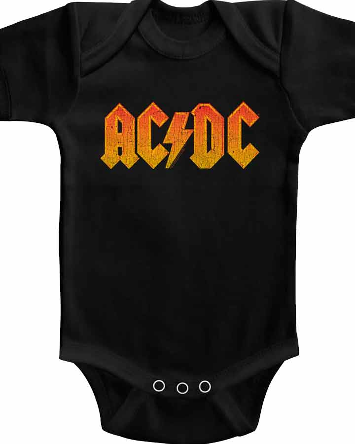 AC/DC - Orange Logo - mameluco