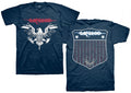 CARCASS - Eagle Seal 2014 Tour Navy - Camiseta