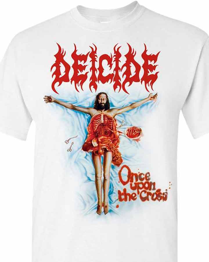 DEICIDE - Once Upon the Cross Blanca - Camiseta