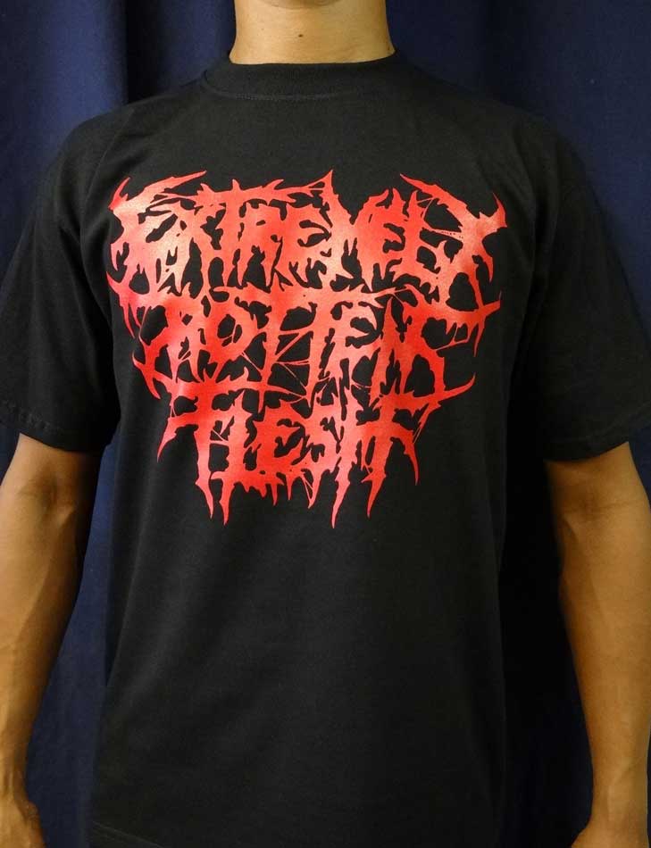 EXTREMELY ROTTEN FLESH - Logo No Life - Camiseta-Black-S
