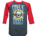GUNS N ROSES - Stack Logo Raglan - Buzo