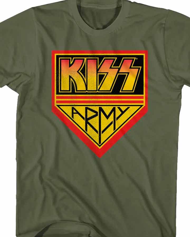 KISS - Army green - Camiseta L