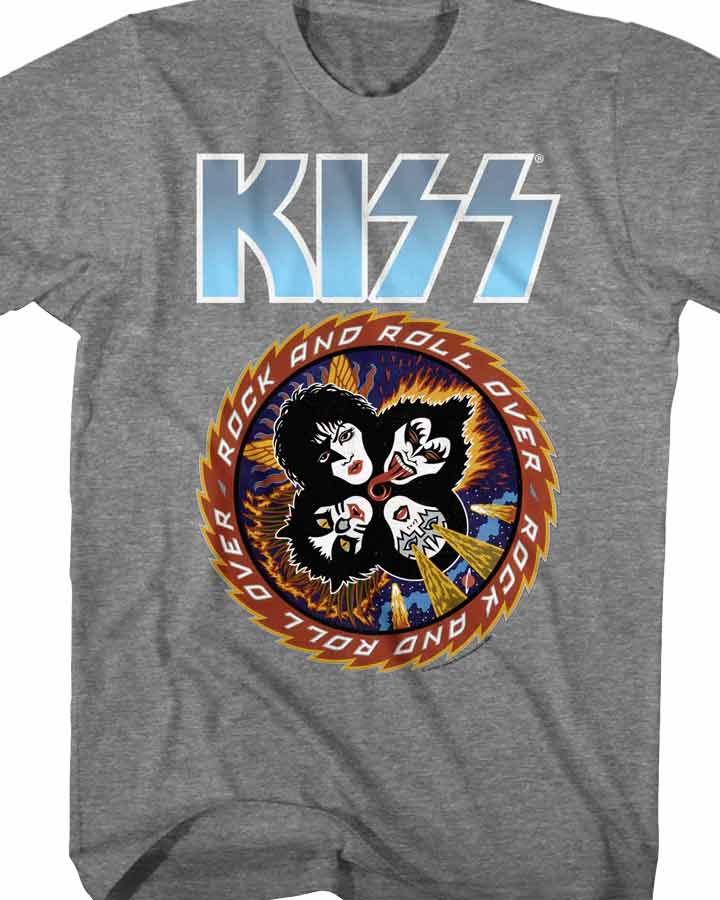KISS - blue logo - Camiseta