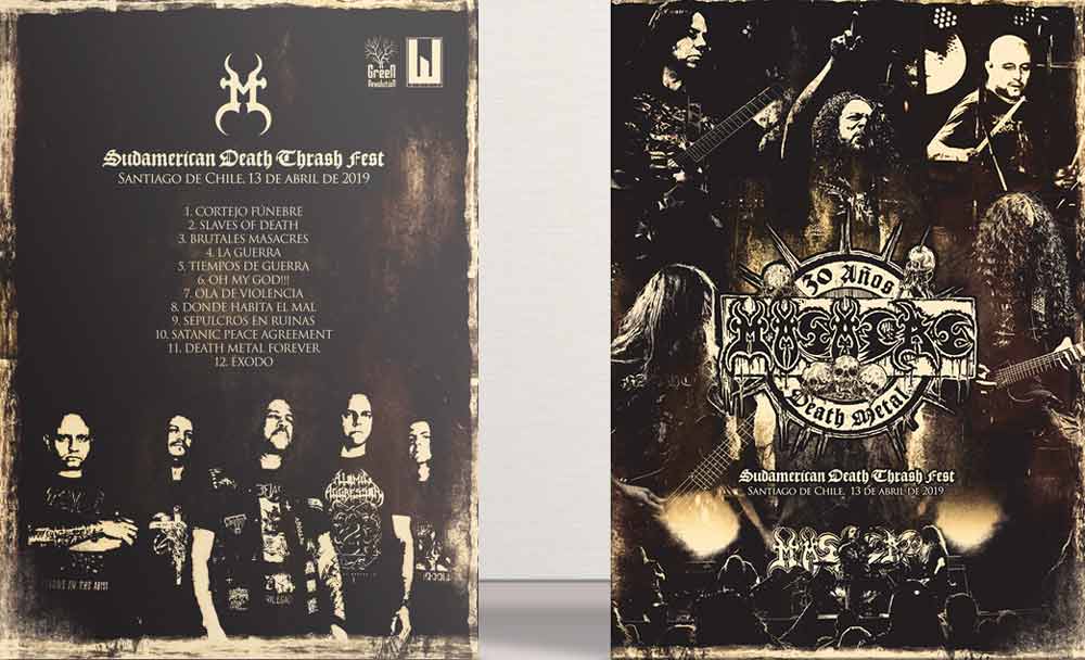 MASACRE - Live in Chile 2019 - CD/DVD