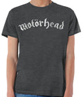 MOTORHEAD - Distressed Logo Heather Charcoal - Camisetas