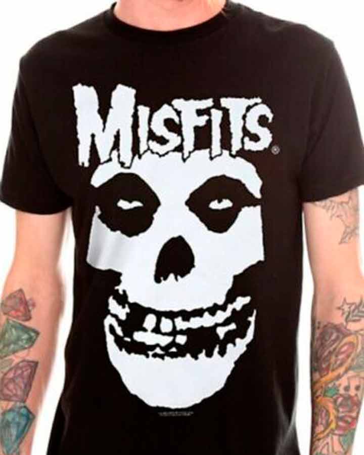 MISFITS - Revised Classic Fiend Skull - Camiseta