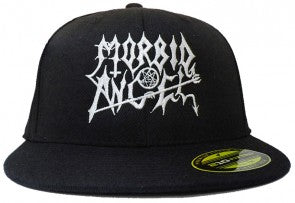 MORBID ANGEL - White Logo Fitted Baseball Hat - Gorra-S
