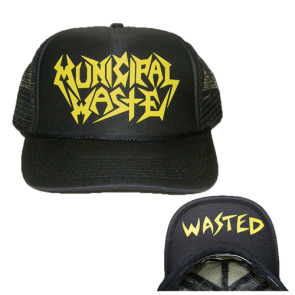 MUNICIPAL WASTE - Yellow Logo Wasted Trucker Hat - Gorras
