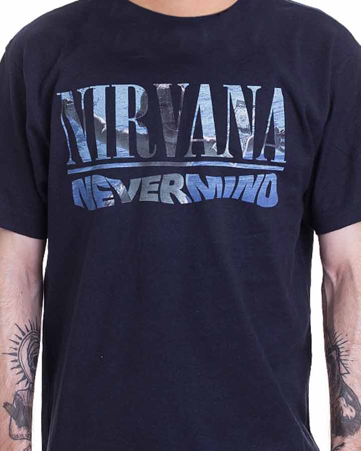 NIRVANA - Nevermind Playlist azul - Camiseta