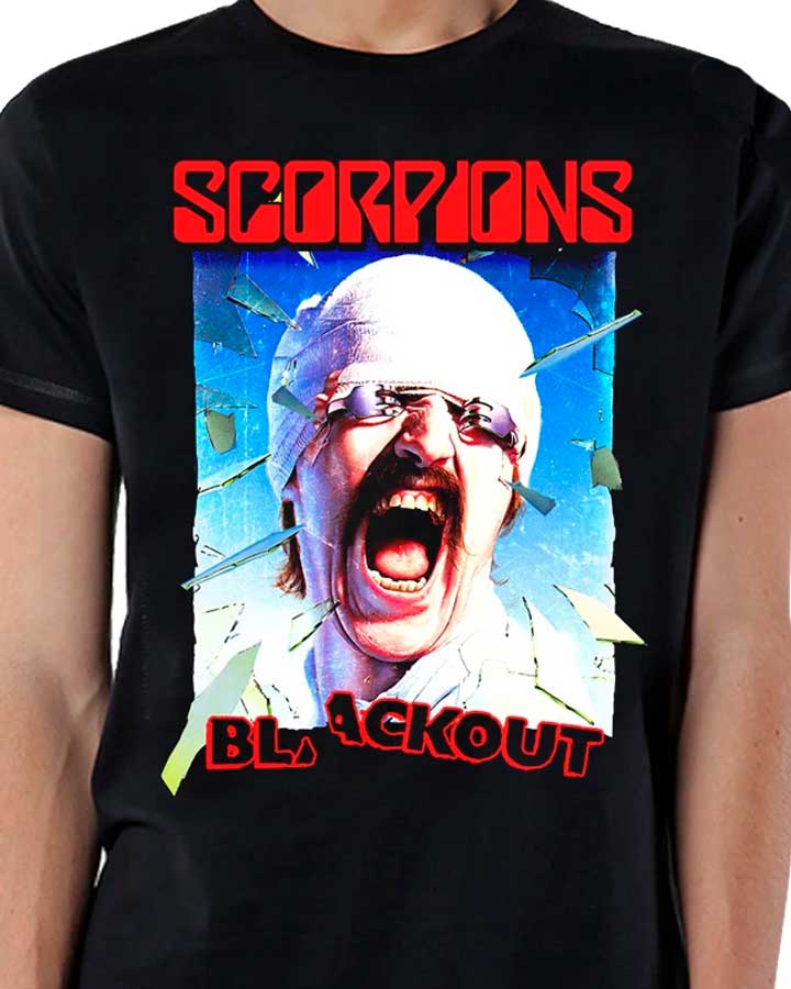 SCORPIONS - Blackout Album Cover - Camiseta