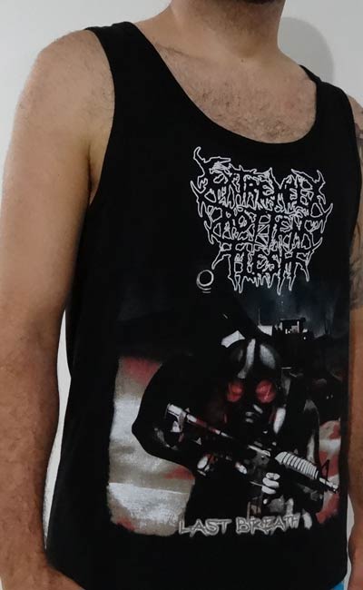 EXTREMELY ROTTEN FLESH - Last Breath - Camiseta Esqueleto-Black-M