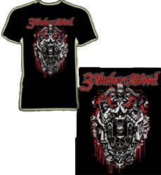 3 INCHES OF BLOOD - Logo - Camiseta-L