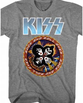 KISS - blue logo - Camiseta