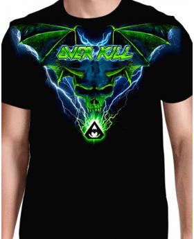 OVERKILL - Batwing Skull Allover - Camiseta - S
