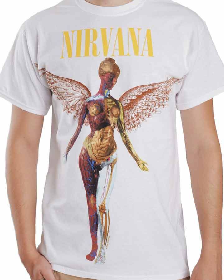 Camiseta nirvana blanca discount
